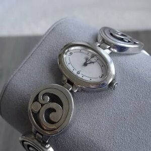 Women’s Brighton Beaumont Silver Swirl Design Watch
